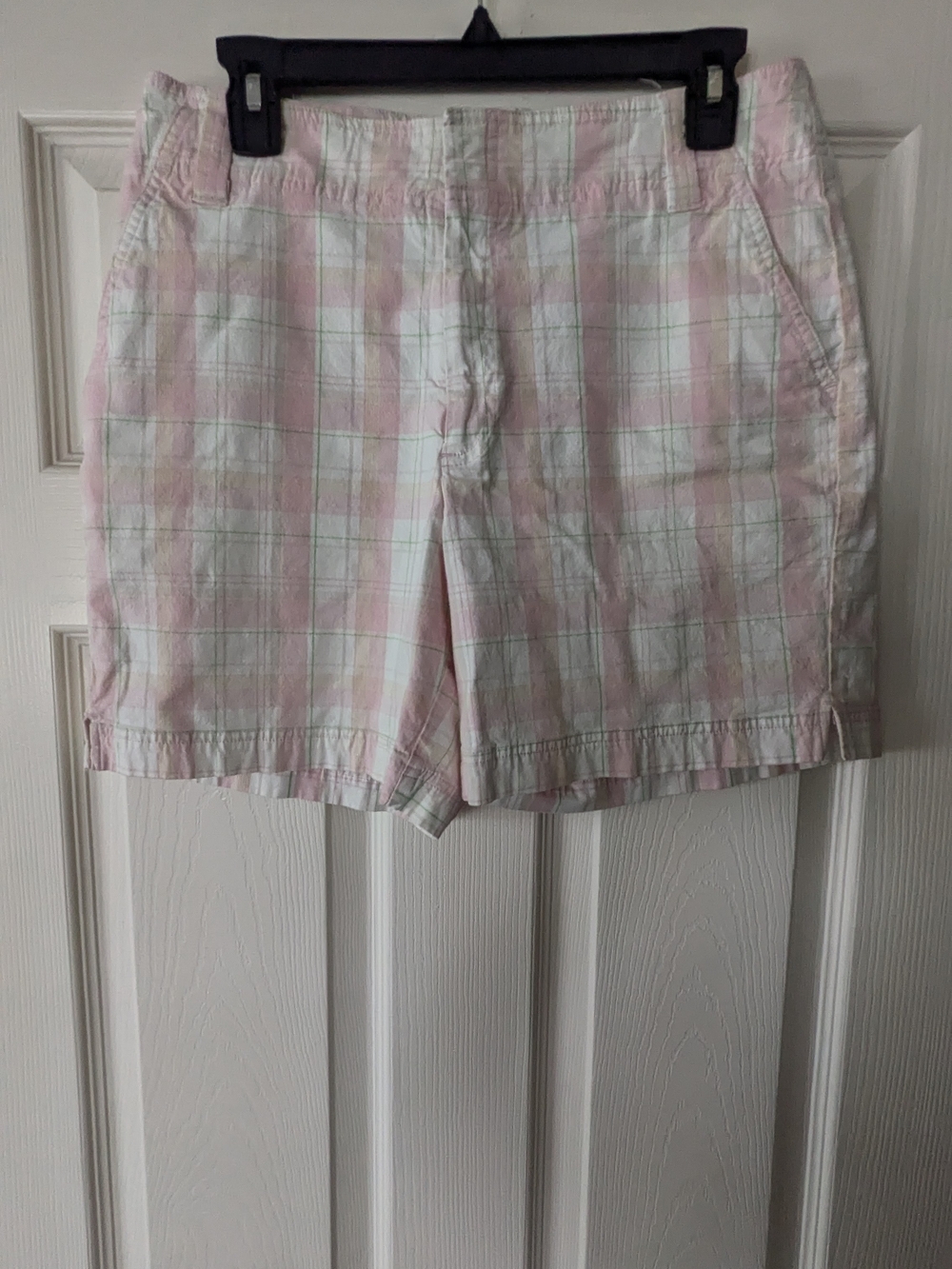 Dockers Pink and White Plaid Cotton Shorts